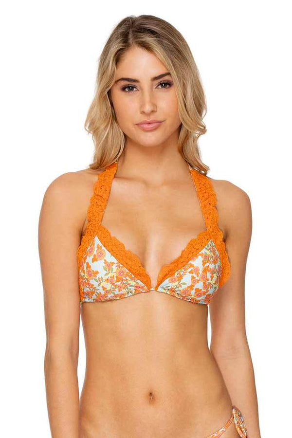 Luli Fama Forever Mermaids Triangle Bikini Ttop